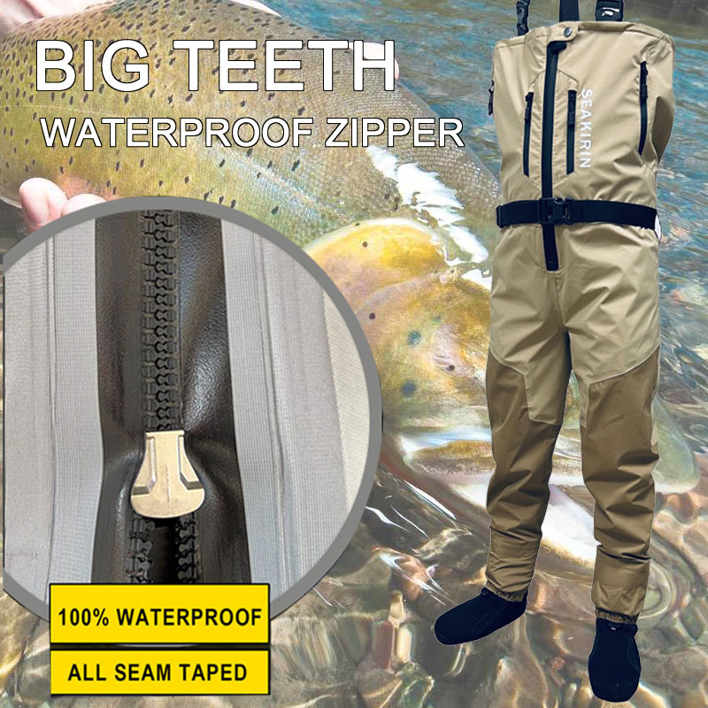 Zip-front Breathable Stout Che - Fishing Waders Breathable ulasan dan harga