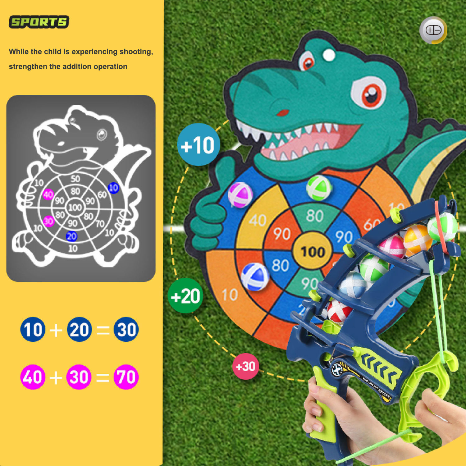 Montessori Throw Sport Slingsh - Outdoor Hunting Toys ulasan dan harga