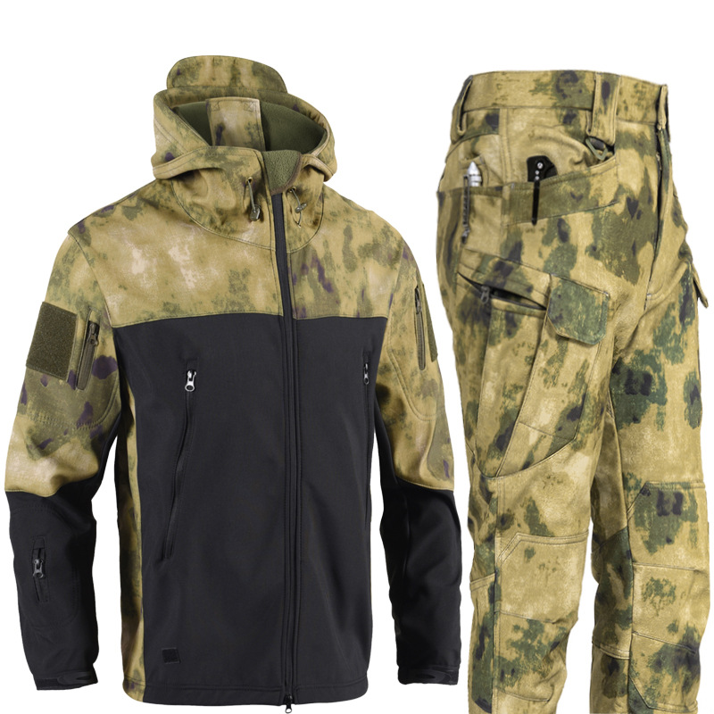 Men's 3-in-1 Shark Skin Softsh - Outdoor Hunting Fleece ulasan dan harga