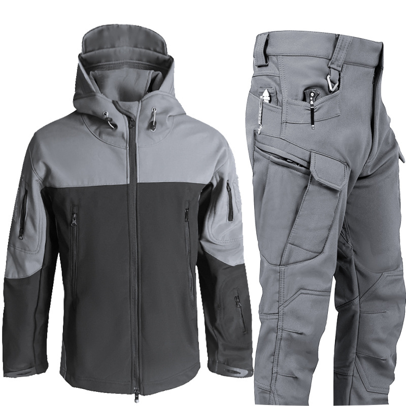Men's 3-in-1 Shark Skin Softsh - Outdoor Hunting Fleece ulasan dan harga