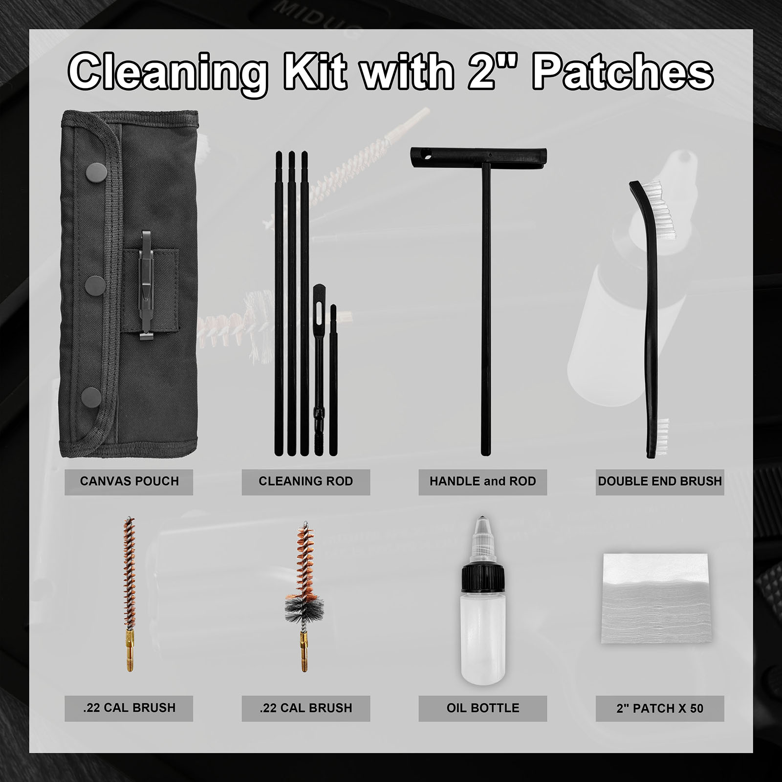 Gun Cleaning Kit with Nylon Br - Gun Cleaning Rod ulasan dan harga