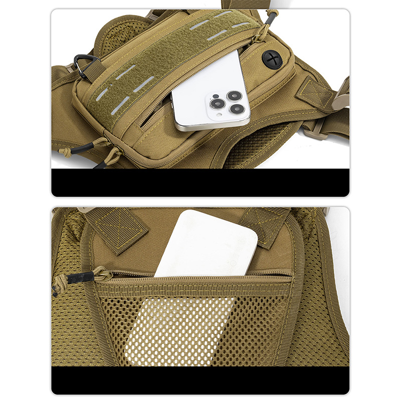Tactical Front Chest Rig Bag V - Men'S Outdoor Hunting Jacket ulasan dan harga