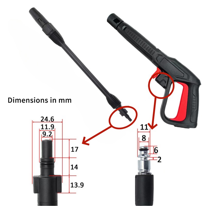 High Pressure Cleaning Gun Ext - Gun Cleaning Rod ulasan dan harga