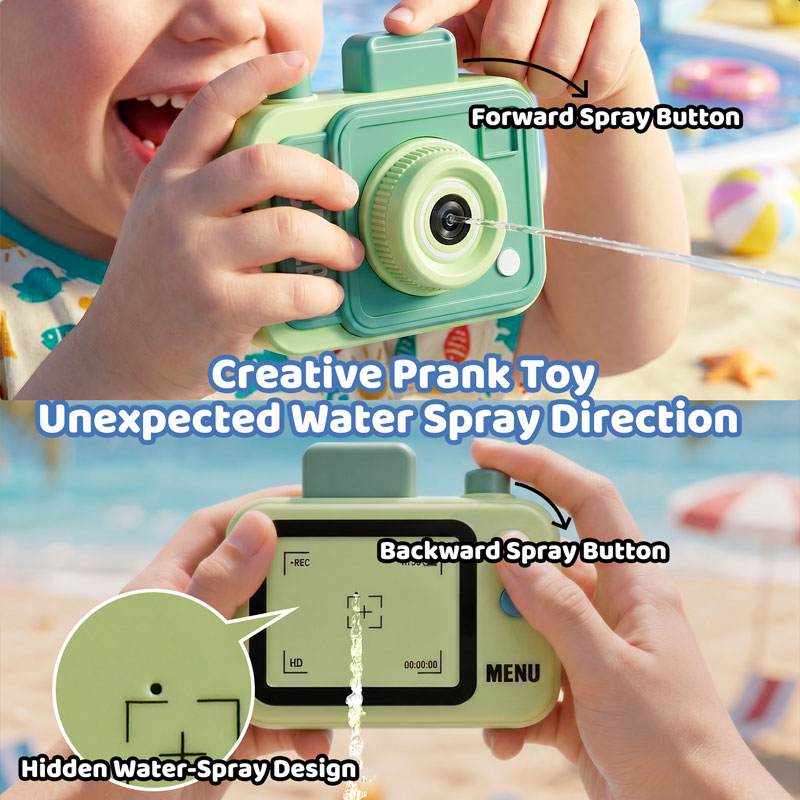 Double-sided Water Gun Camera  - Outdoor Hunting Toys ulasan dan harga