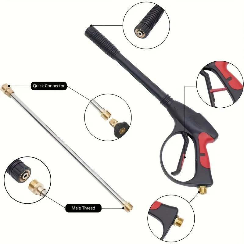 Portable High Pressure Car Was - Gun Cleaning Rod ulasan dan harga
